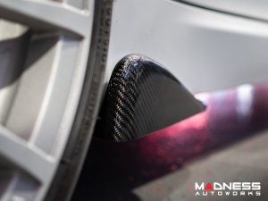 Alfa Romeo Giulia Side Skirt Flaps - Carbon Fiber - Stile Italia